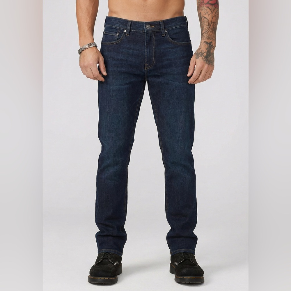 prAna Stretch Denim Pants Mens 30x36 Bridger Jeans‎ Organic Cotton Blue MSRP $95